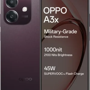 OPPO A3x (Nebula Red, 64 GB)  (4 GB RAM)