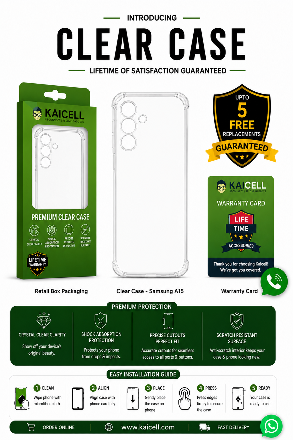 Clear Case - Samsung A-36