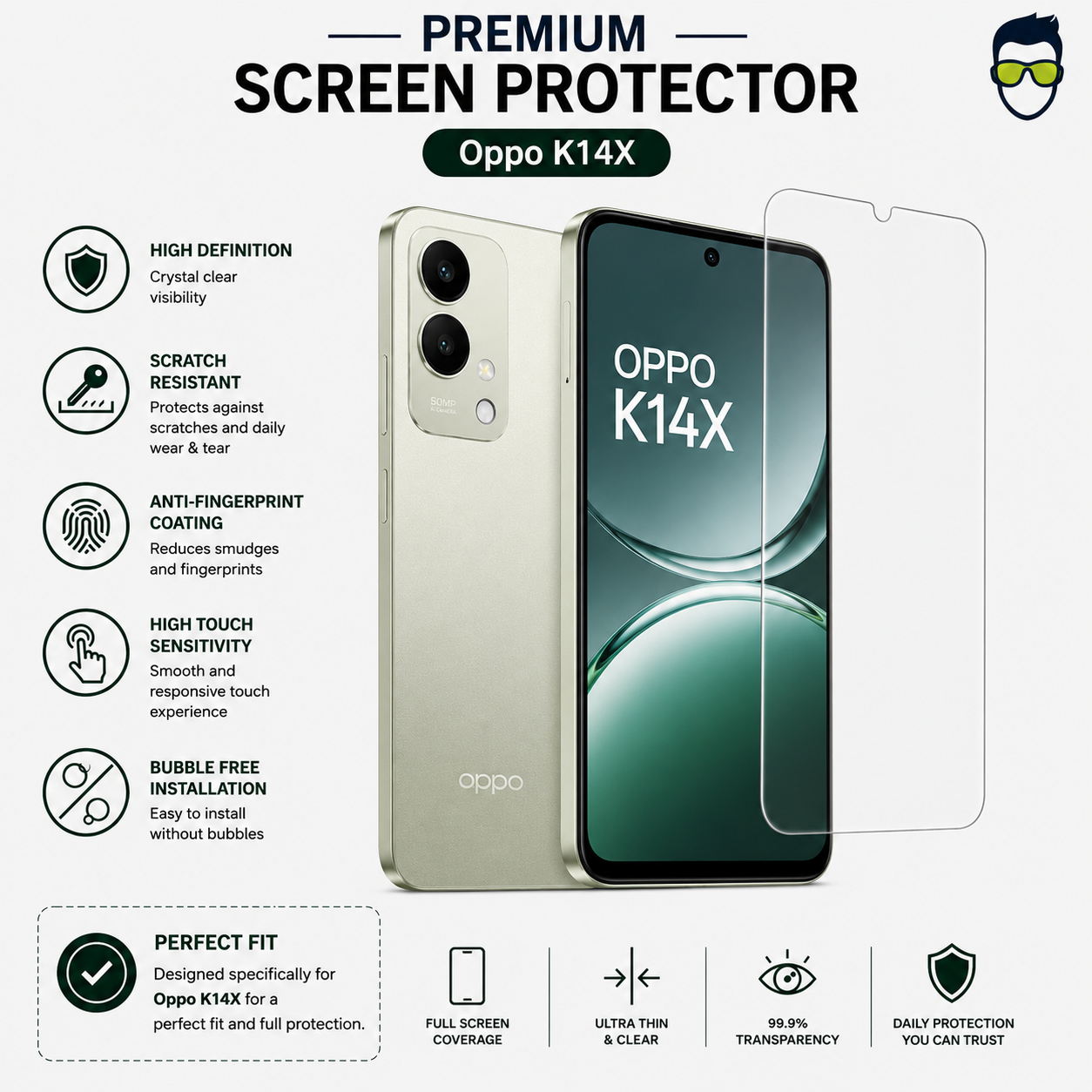 Premium Screen Protector - Oppo K14X