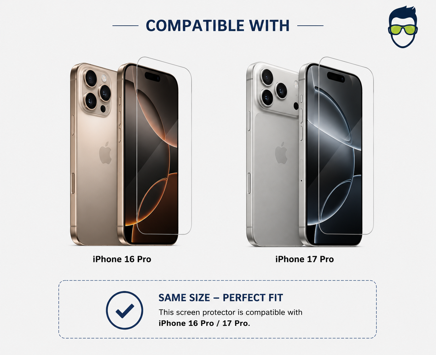 Premium Screen Protector - iPhone 16 Pro/17 Pro
