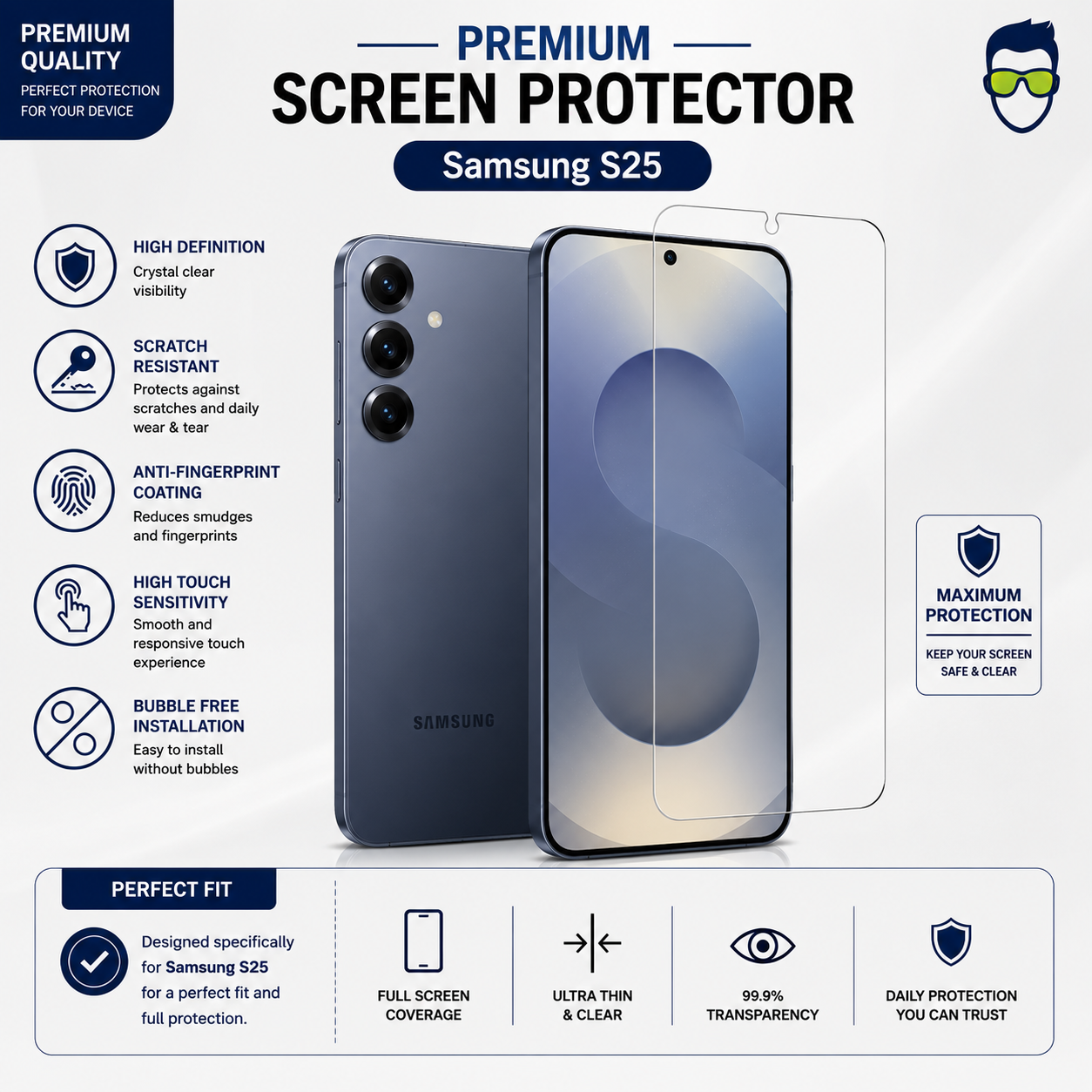 Premium Screen Protector - Samsung S25