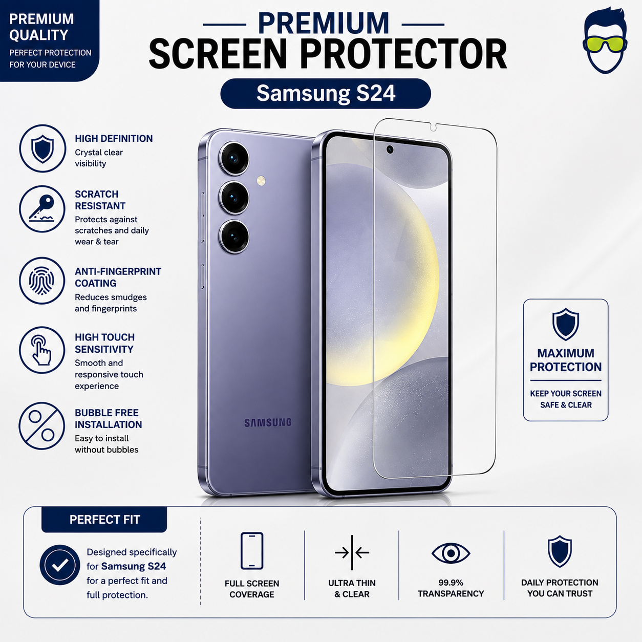 Premium Screen Protector - Samsung S24